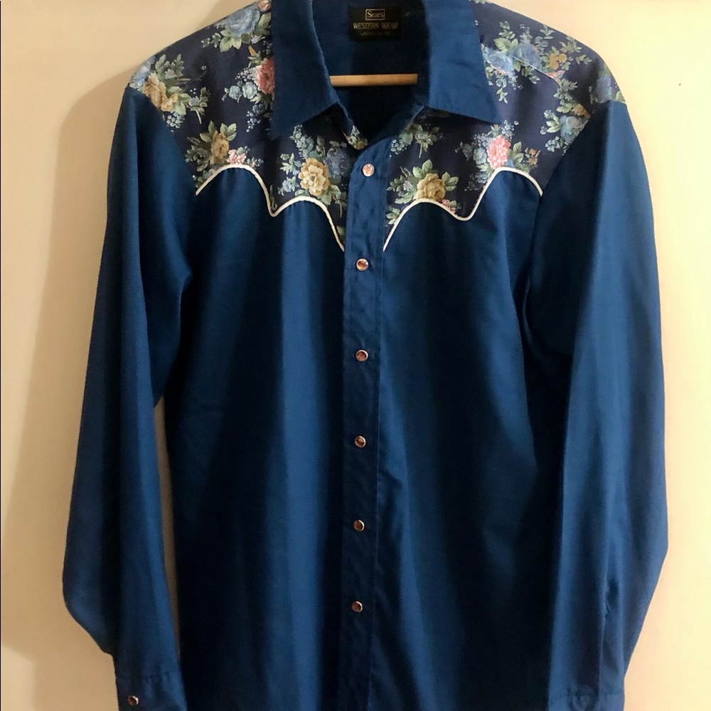 VTG 70’s Sears Western Wear shirt, sz L